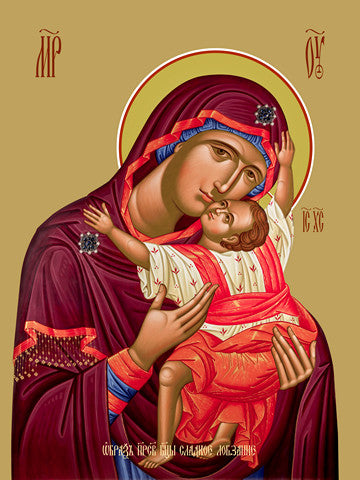 Pearl Print - Icon of the Mother of God - Sladkoe lobzanie