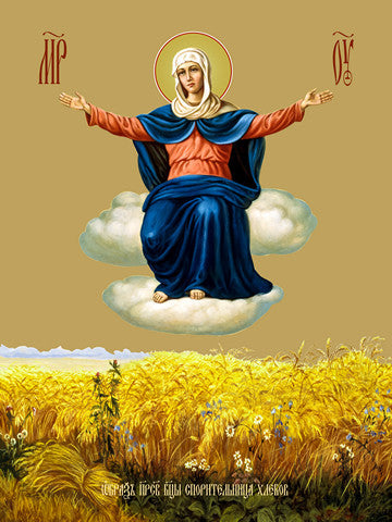 Pearl Print - Icon of the Mother of God - The Contestant of the Breads