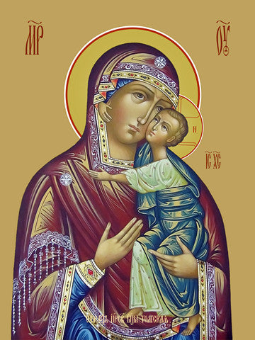 Pearl Print - Icon of the Mother of God - Tolgskaya
