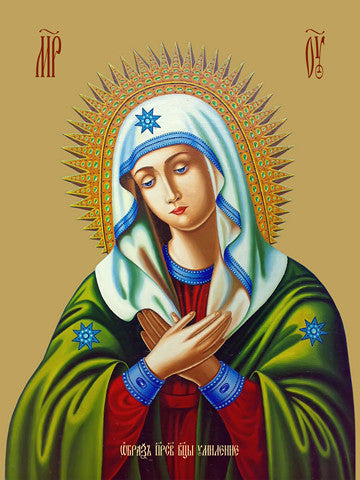 Pearl Print - Icon of the Mother of God - Affection