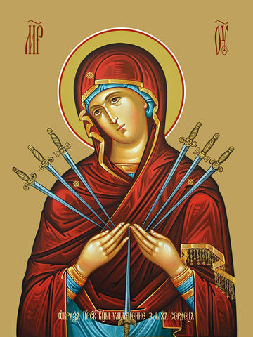 Pearl Print - Icon of the Mother of God - Softener of Evil Hearts