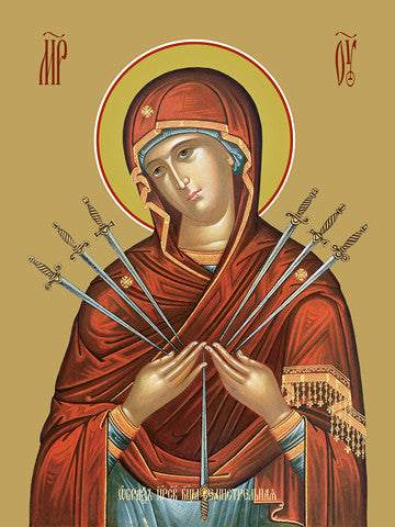 Pearl Print - Icon of the Mother of God - Seven Arrows