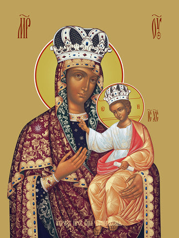 Pearl Print - Icon of the Mother of God - Chainichskaya