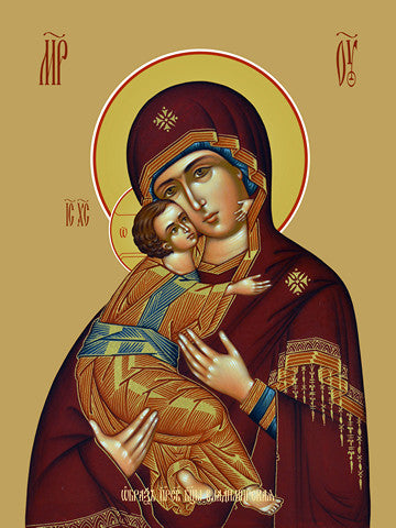 Pearl Print - Icon of the Mother of God - Vladimirskaya
