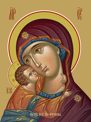 Pearl Print - Icon of the Mother of God - Igorevskaya