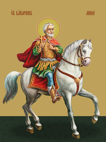 Pearl Print - Mina, holy great martyr