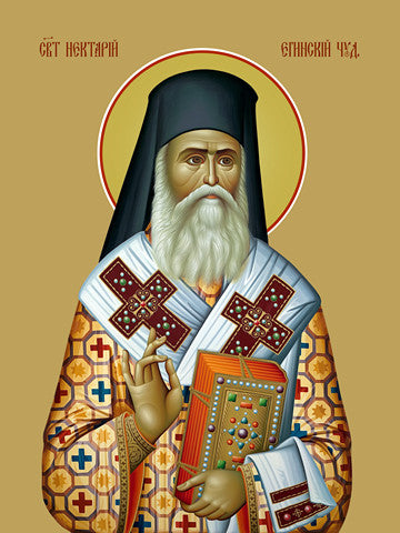 Pearl Print - Nectarius of Aegins, saint