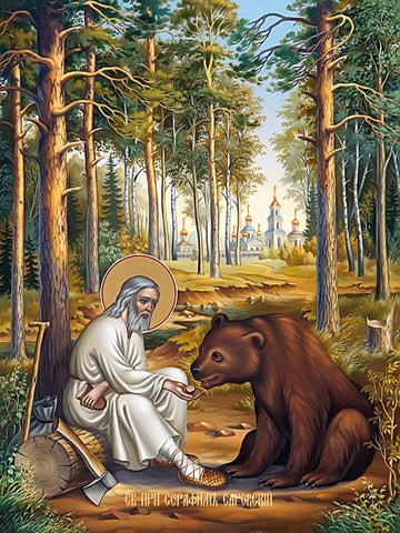 Pearl Print - Seraphim of Sarov, reverend