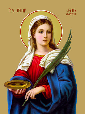 Pearl Print - Lucia of Syracuse, martyr