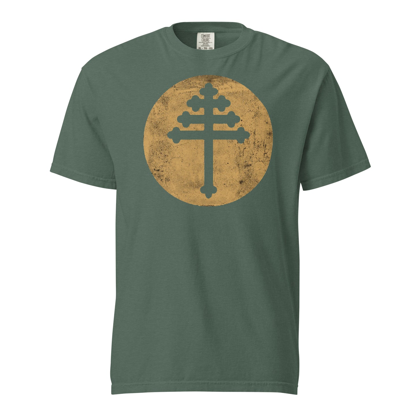 Maronite Cross Unisex garment-dyed heavyweight t-shirt