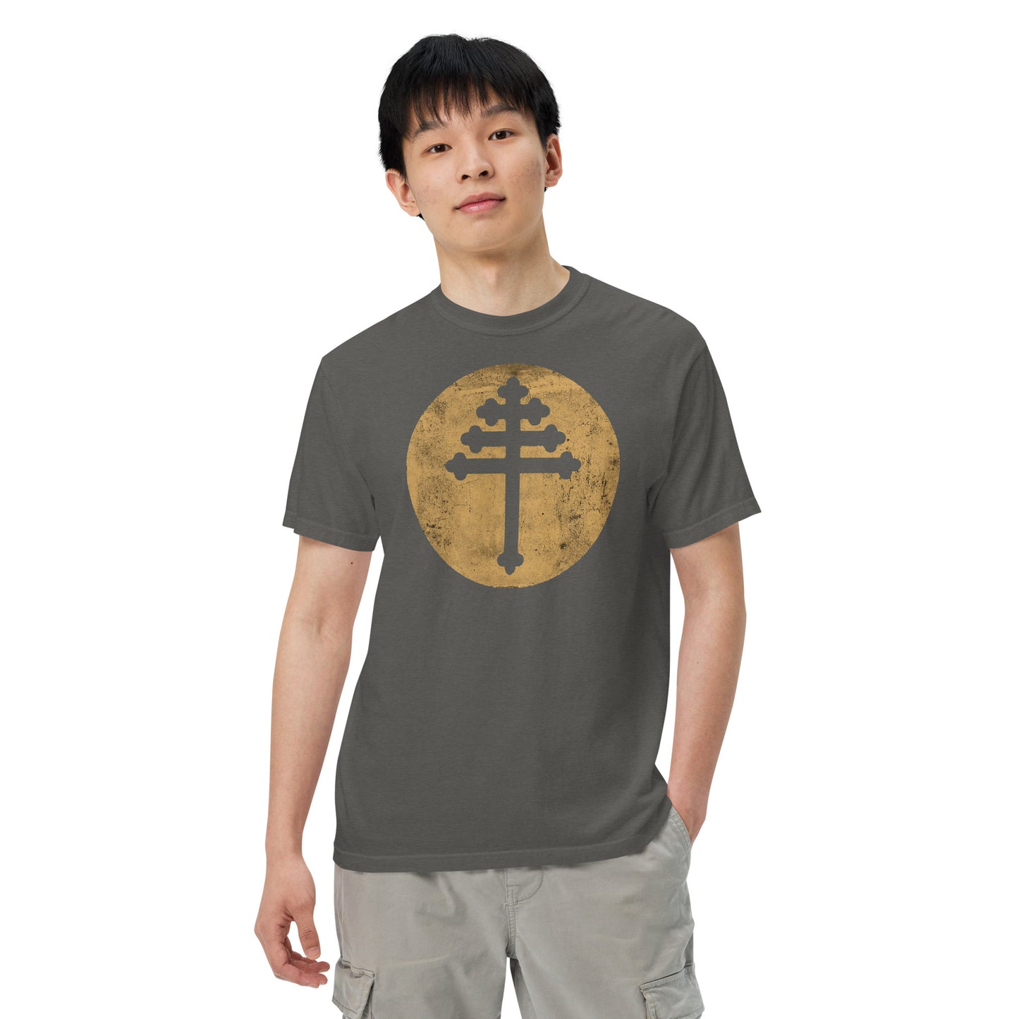 Maronite Cross Unisex garment-dyed heavyweight t-shirt