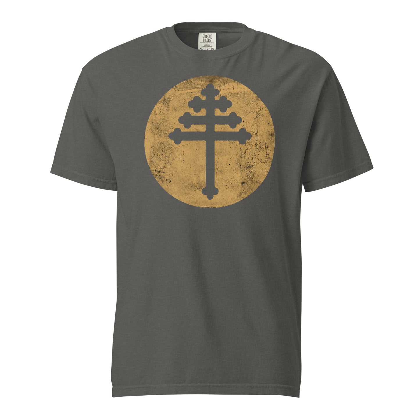 Maronite Cross Unisex garment-dyed heavyweight t-shirt