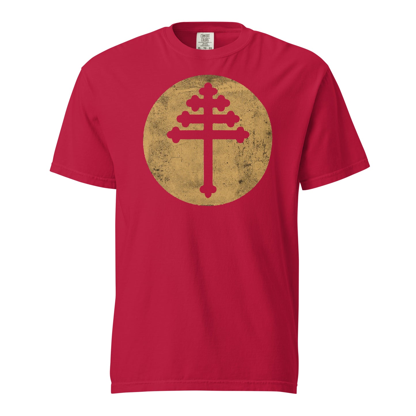 Maronite Cross Unisex garment-dyed heavyweight t-shirt