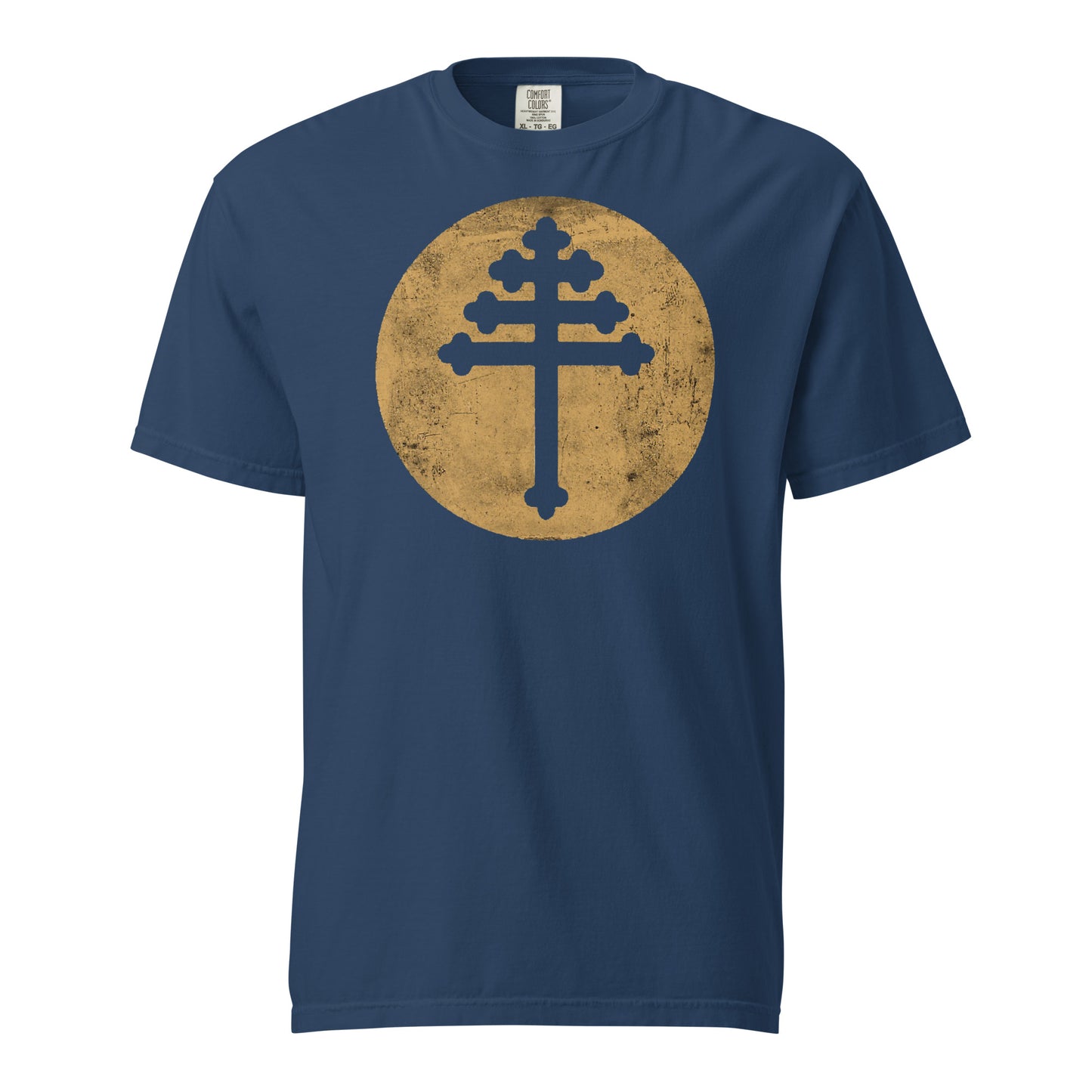 Maronite Cross Unisex garment-dyed heavyweight t-shirt