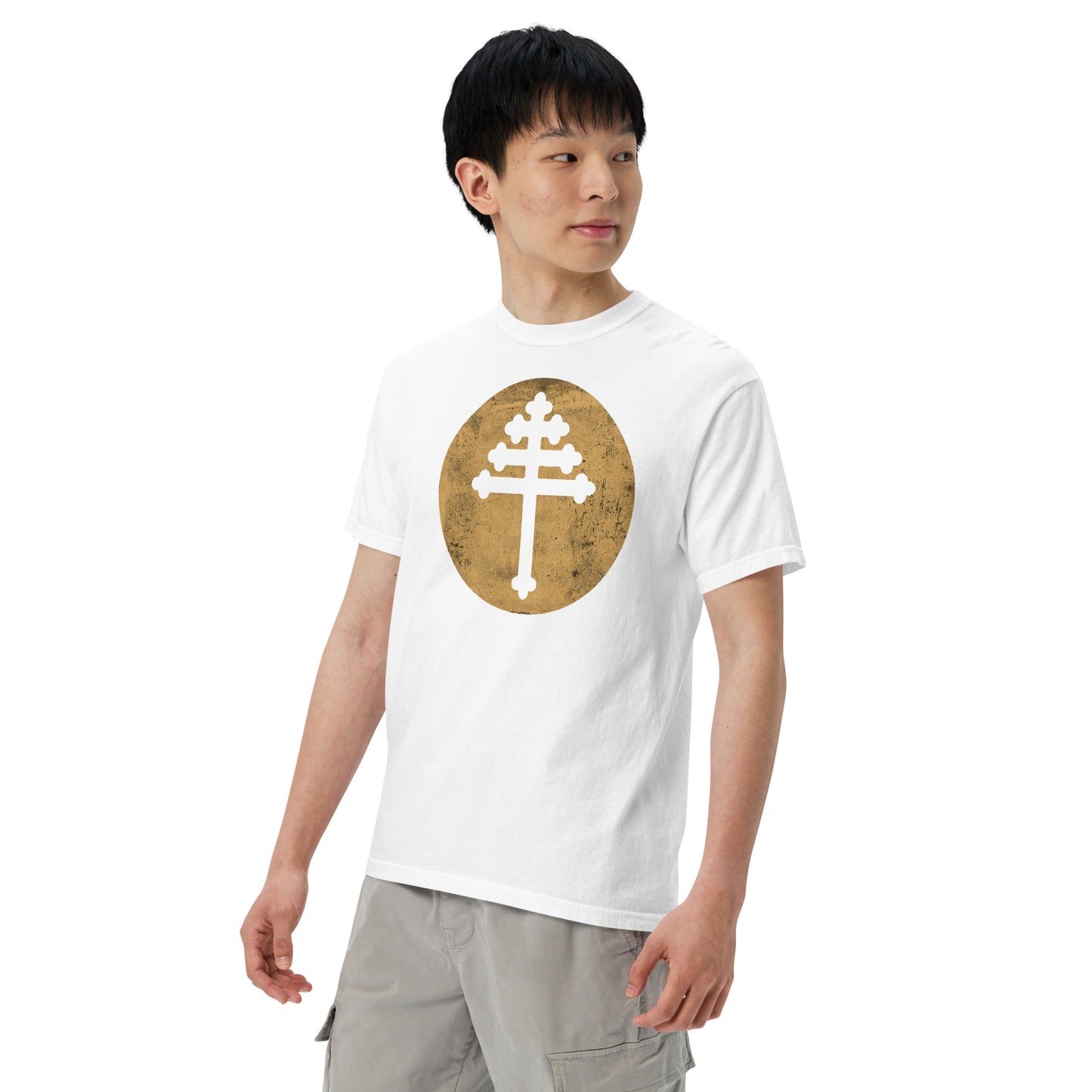 Maronite Cross Unisex garment-dyed heavyweight t-shirt