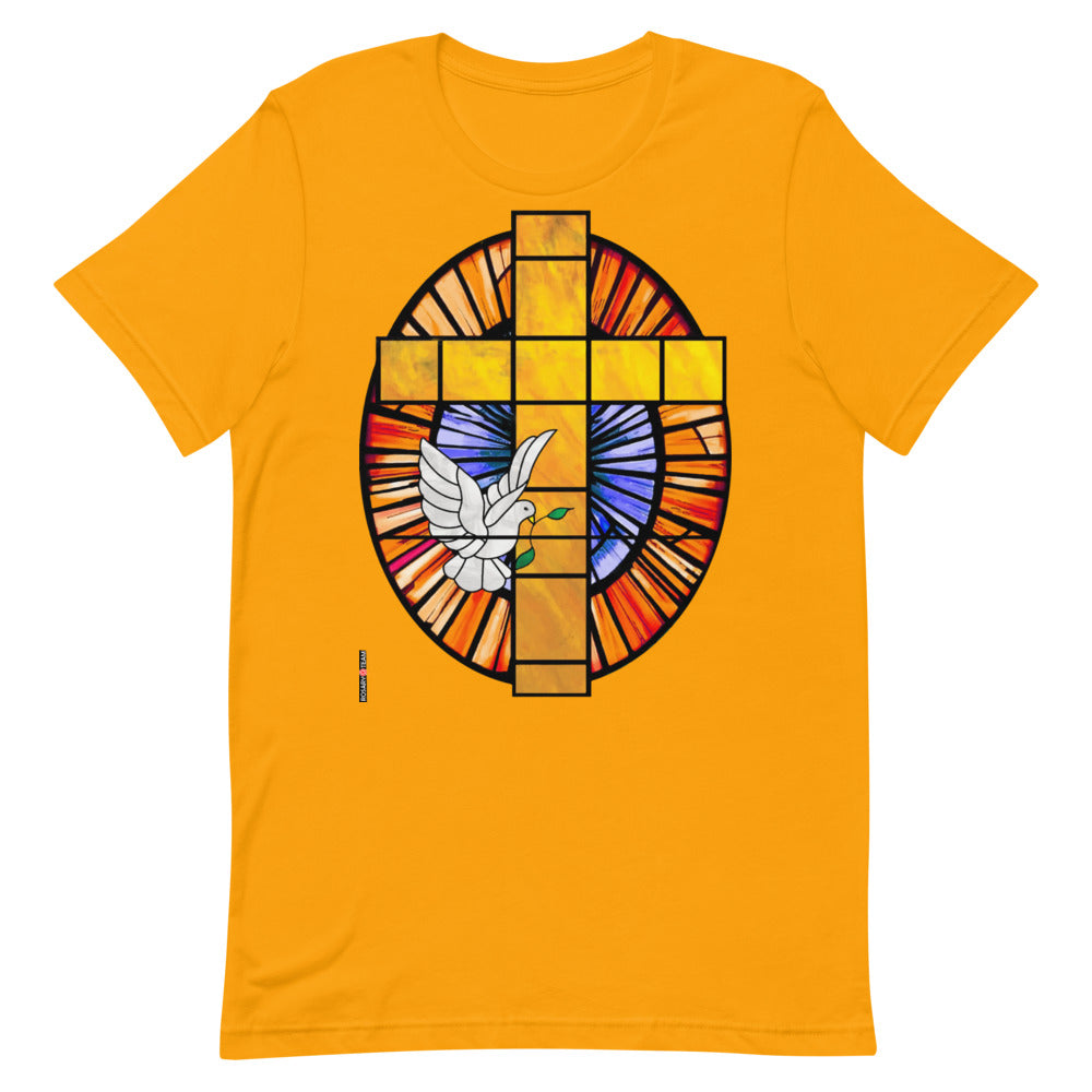 Dove and Cross Short-Sleeve Unisex T-Shirt