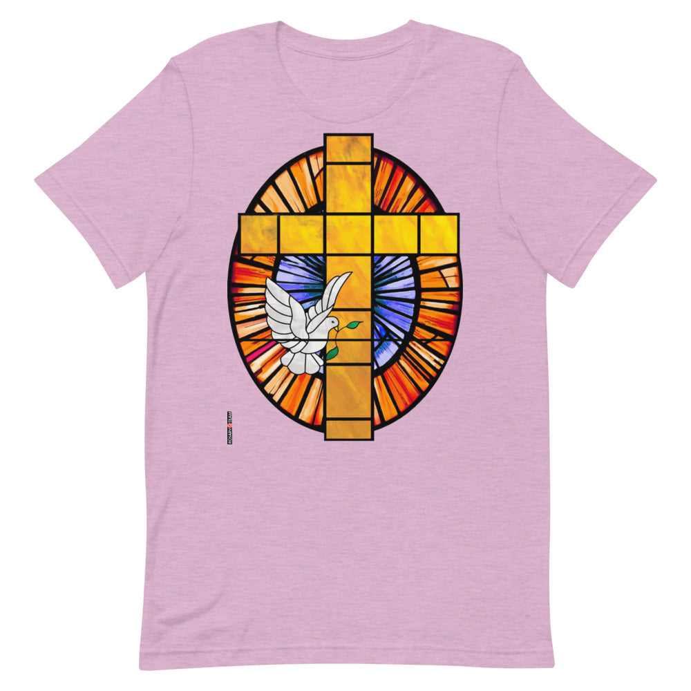 Dove and Cross Short-Sleeve Unisex T-Shirt