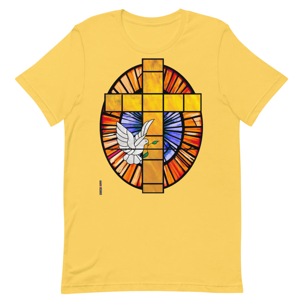 Dove and Cross Short-Sleeve Unisex T-Shirt