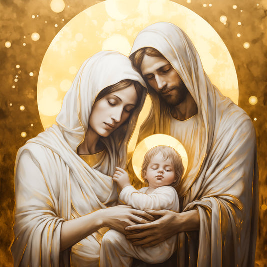 Pearl Print - Holy Family JMJ Icon