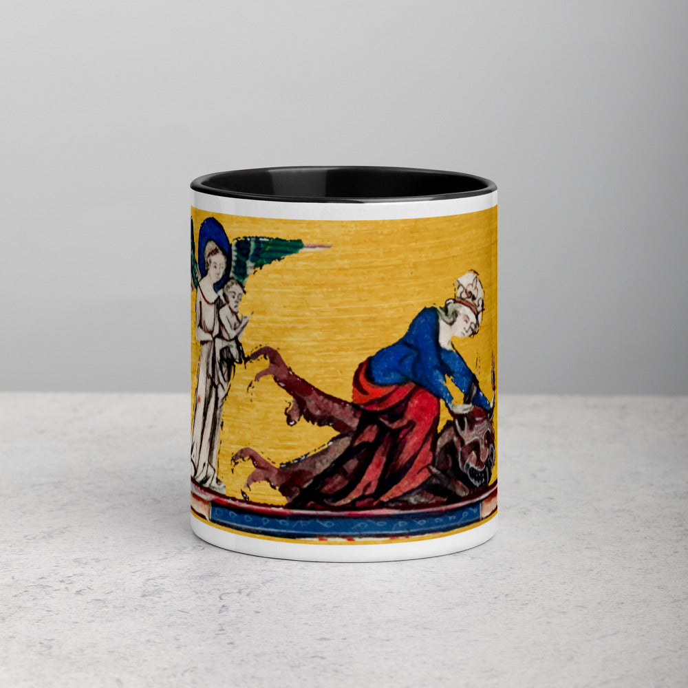 Hail Mary, Full of Grace, Punch the Devil in the Face - Mug with Color Inside