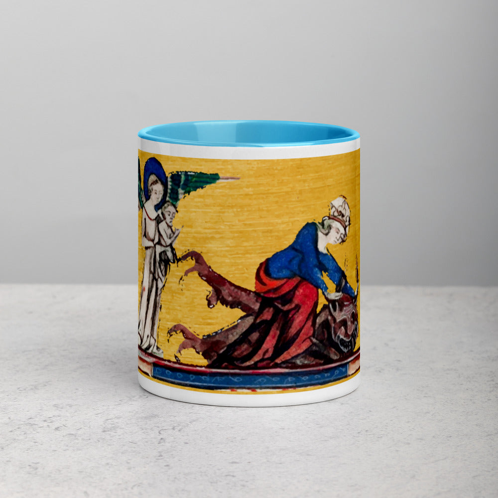 Hail Mary, Full of Grace, Punch the Devil in the Face - Mug with Color Inside