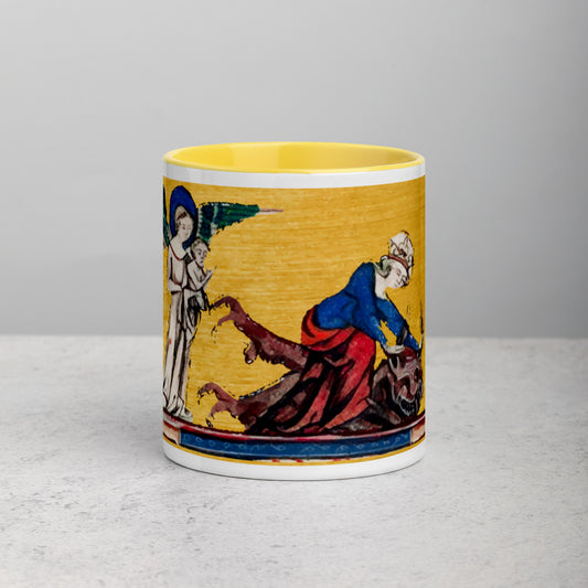 Hail Mary, Full of Grace, Punch the Devil in the Face - Mug with Color Inside