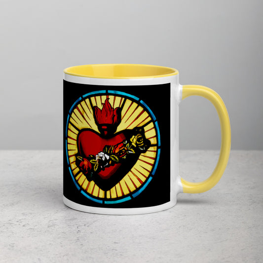 Immaculate Heart of Mary Mug with Color Inside