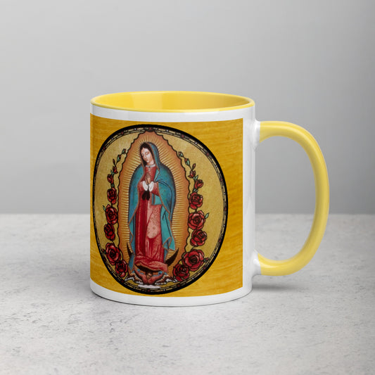 Mug with Color Inside - Our Lady of Guadalupe