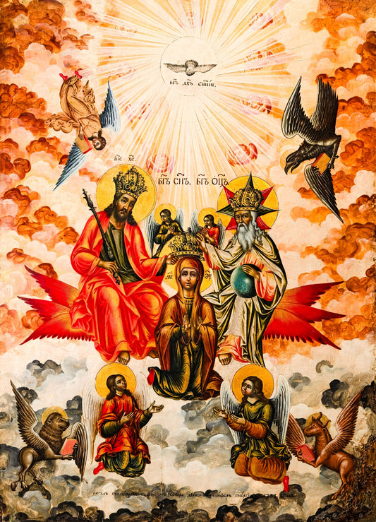 Pearl Print - Queenship of Mary Icon