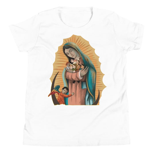VirginMary Protect Us - Youth Short Sleeve T-Shirt