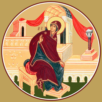 Annunciation, Most Holy Theotokos (for iconostasis)